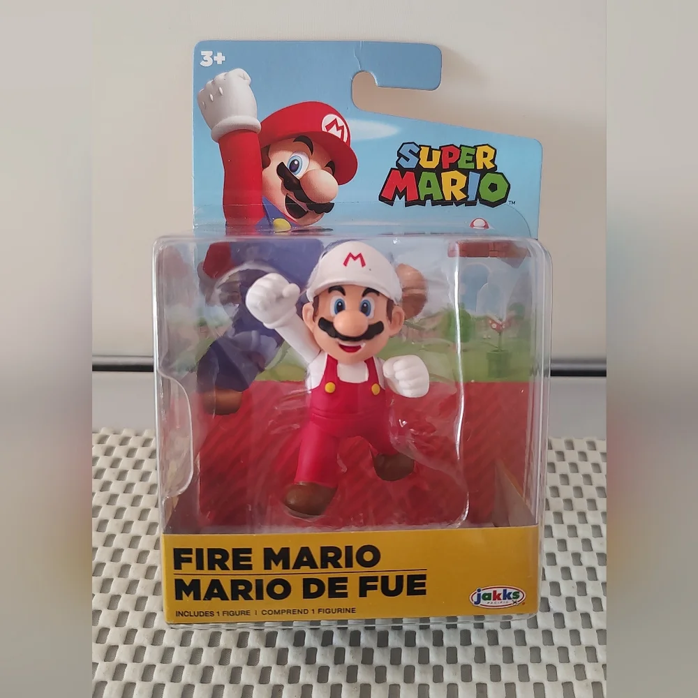 Super Mario Fire Mario Figure NWT 2020